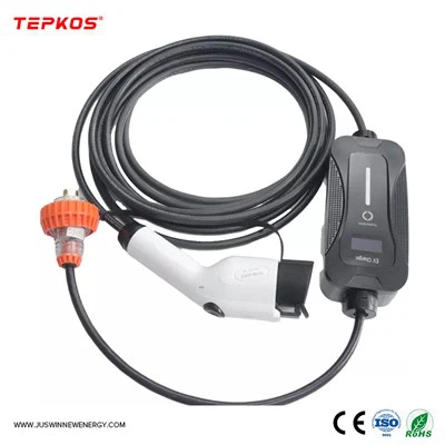 Nešiojamas mobilus elektrinis automobilio įkroviklis